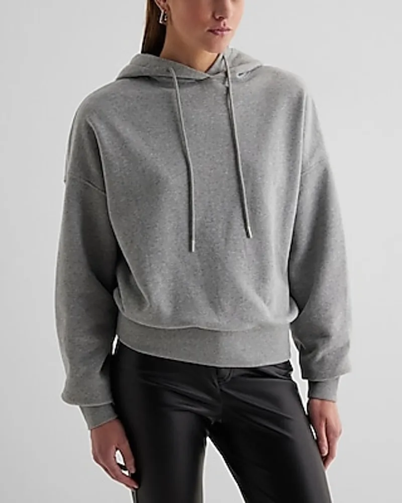 Relaxed Fleece Hoodie Gray Women's L