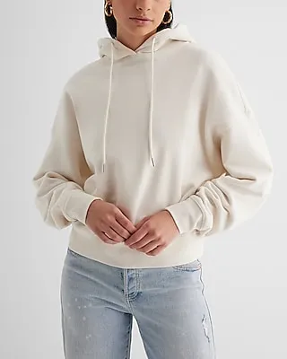 Relaxed Fleece Hoodie White Women's S