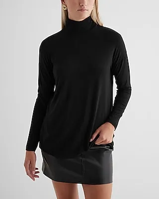 Supersoft Relaxed Turtleneck Long Sleeve Tunic Tee Women's