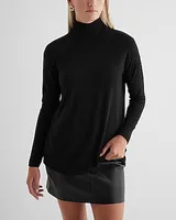 Supersoft Relaxed Turtleneck Long Sleeve Tunic Tee