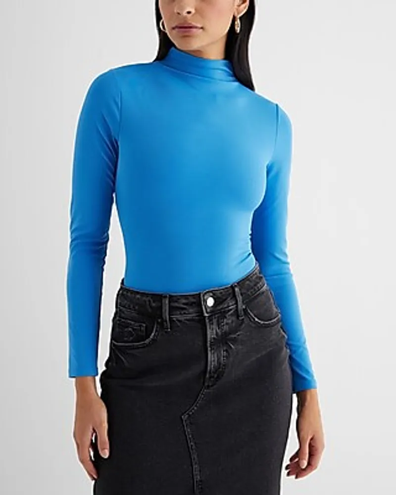 Body Contour High Compression Mock Neck Long Sleeve Bodysuit Women's