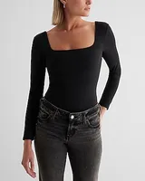 Body Contour High Compression Square Neck Long Sleeve Tee Women