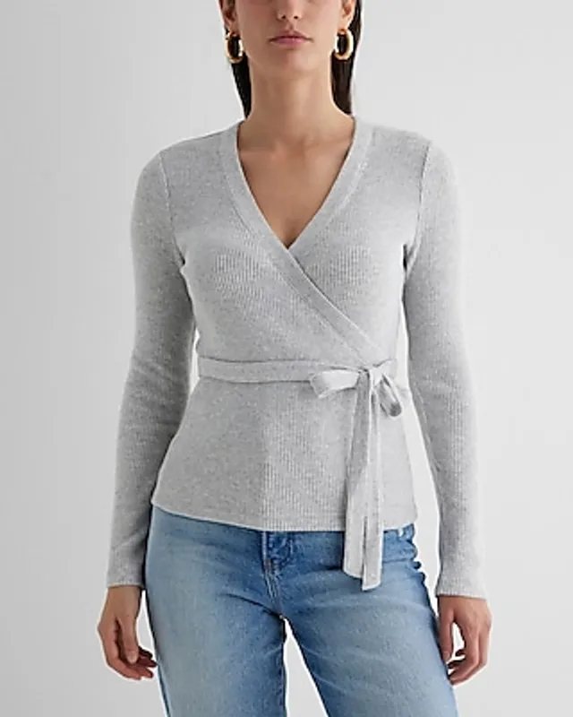 Rib-Knit V-Neck Matching Sweater Tank Top for Women