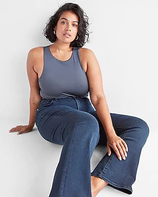 Curvy Mid Rise Dark Wash Bootcut Jeans, Women's Size:00 Short