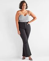 Curvy Mid Rise Black Bootcut Jeans