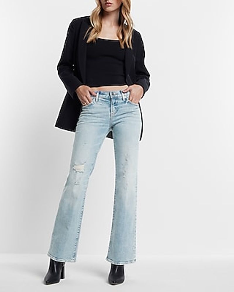 Light-Wash Denim, Bootcut, Flare + Ripped Light-Wash Jeans