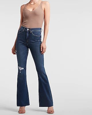 Express High Waisted Light Wash Supersoft Flare Jeans, Women's Size:18  Petite | The Shops at Willow Bend