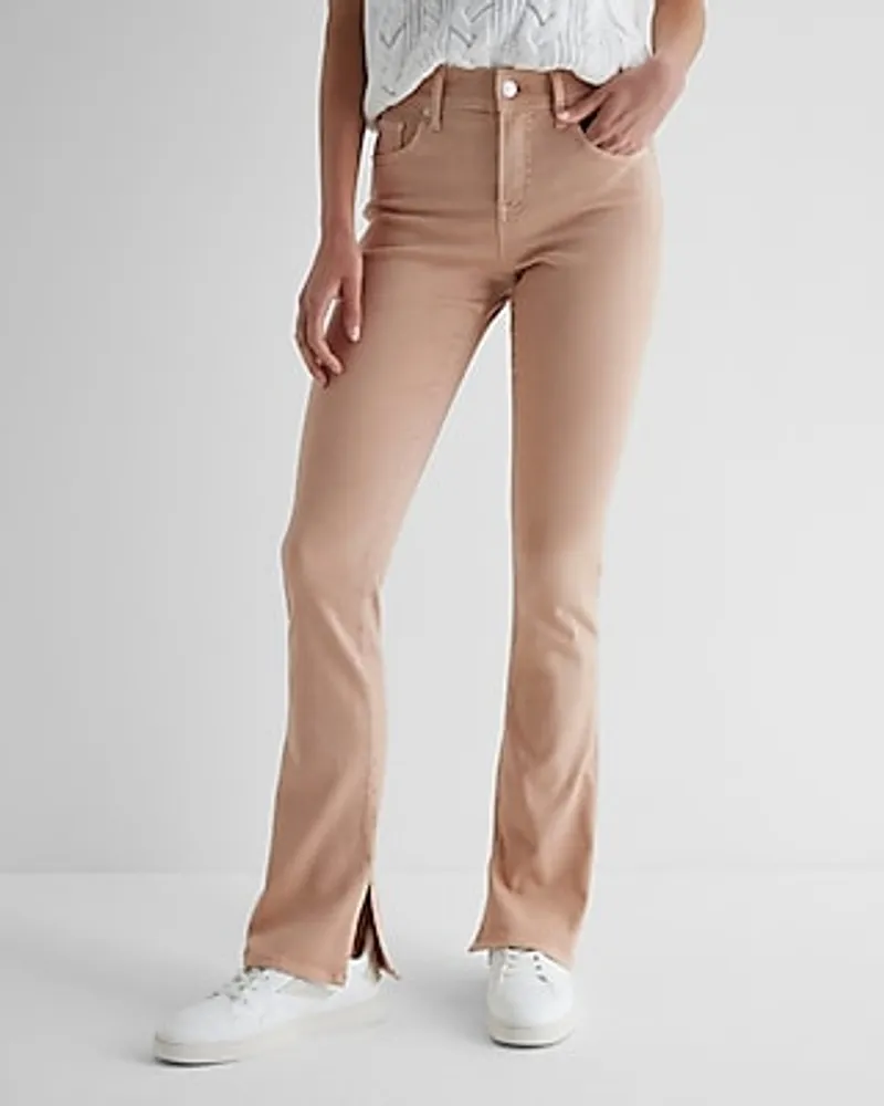 Express Mid Rise Pink Skyscraper Jeans