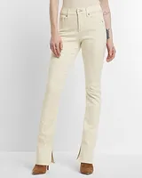 Mid Rise Cream Skyscraper Jeans