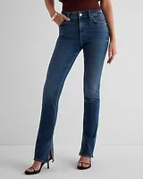 Mid Rise Dark Wash Curvy FlexX Skyscraper Jeans, Women's Size:S