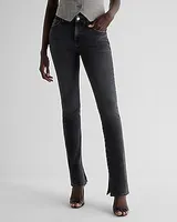 Mid Rise Washed Black Curvy FlexX Skyscraper Jeans