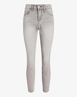 Curvy Mid Rise Gray Skinny Jeans