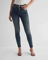 Mid Rise Dark Wash Skinny Jeans