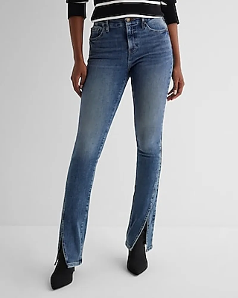 Mid Rise Medium Wash Twist Seam Curvy FlexX Skyscraper Jeans