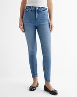High Waisted Medium Wash Skinny Jeans