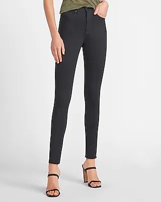 High Waisted Black Supersoft Skinny Jeans