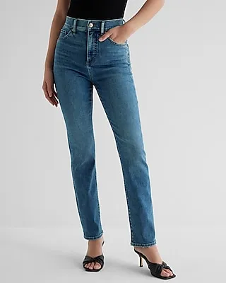 Super High Waisted Medium Wash '90S Slim Jeans