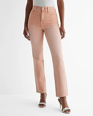 High Waisted Peach Dip Dye '90S Slim Jeans