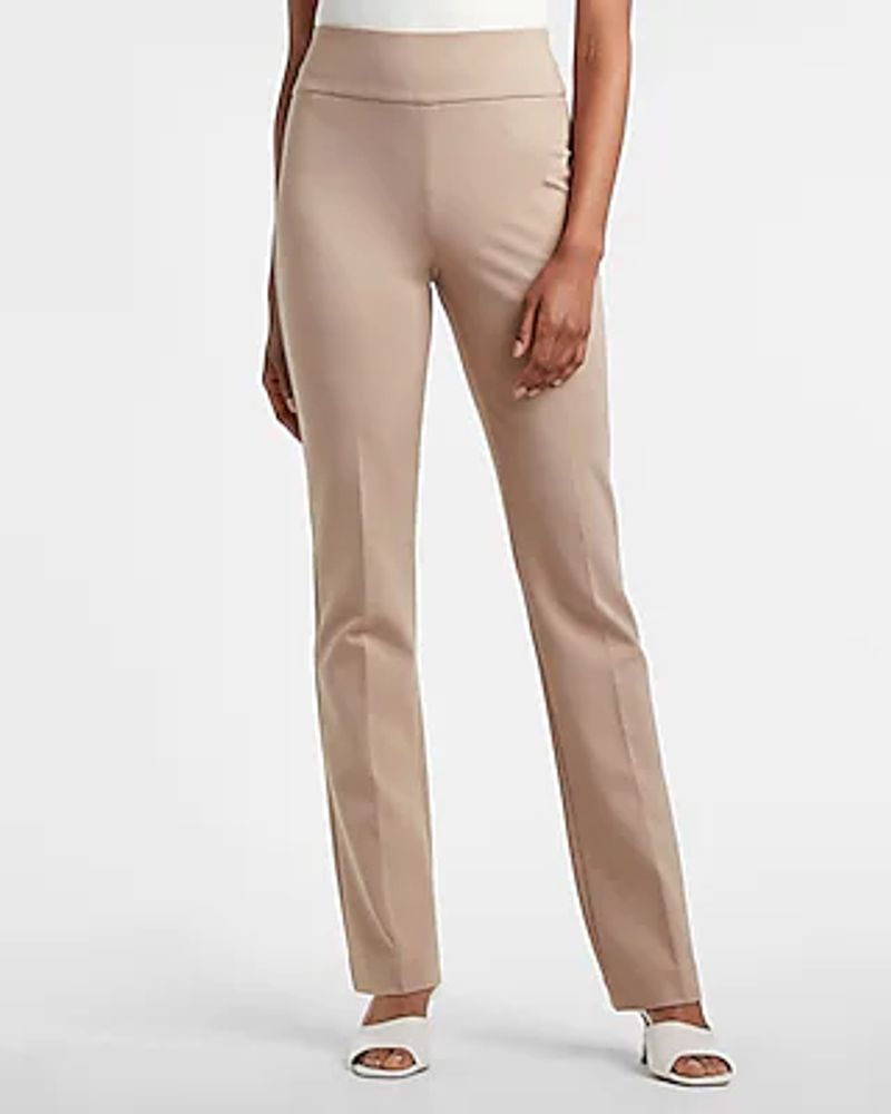 Columnist High Waisted Knit Trouser Pant