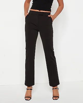 High Waisted Seamed Bootcut Pant Black Women's