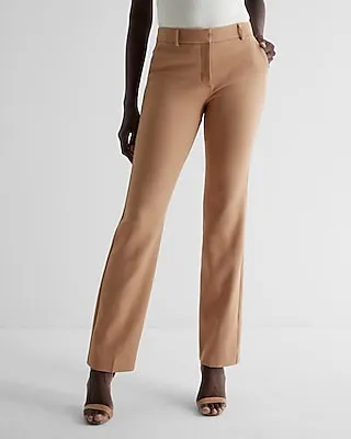 Editor Mid Rise Bootcut Pant Brown Women's 14 Short
