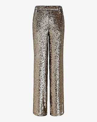 High Waisted Sequin Wide Leg Palazzo Pant
