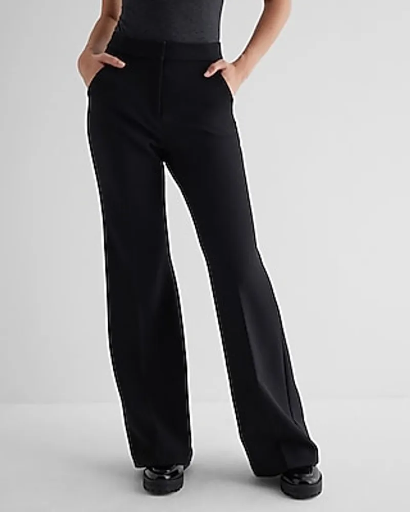 Ladies High Waist Slit Up Casual Loose Wide Leg Trousers | Wish