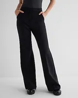 Editor High Waisted Trouser Flare Pant Black Women's Short