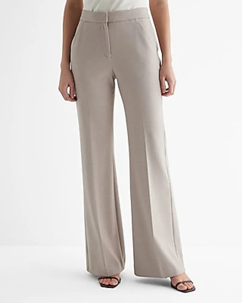 Editor High Waisted Trouser Flare Pant Brown Women's 0