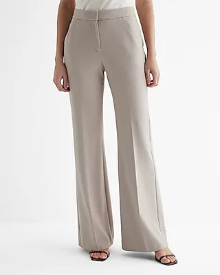 Editor High Waisted Trouser Flare Pant Brown Women's 6