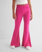 High Waisted Wide Flare Pant Pink Women's 12