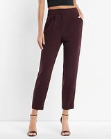 High Waisted Pleated Ankle Pant