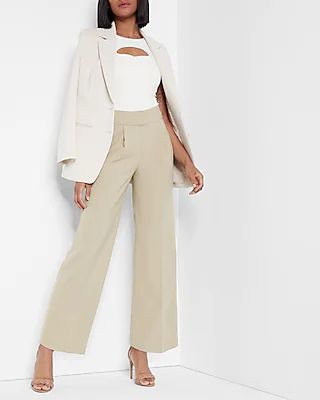 Super High Waisted Straight Ankle Pant Neutral Women's 12 Short