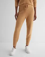 High Waisted Plush Knit Sweater Joggers Women's L