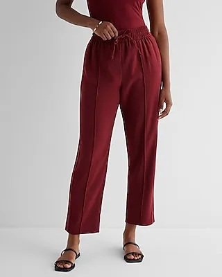 High Waisted Seamed Ankle Joggers