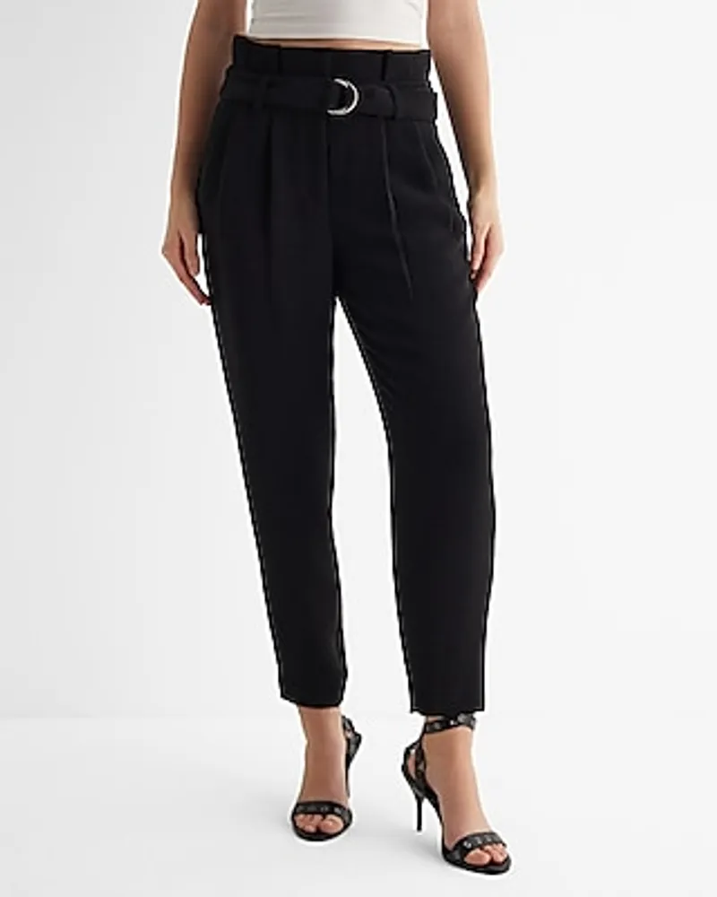 Buy VERO MODA Black High Waisted Paperbag Trousers from the Next UK online  shop