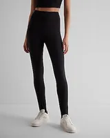 Super High Waisted Stirrup Leggings Black Women's XS