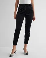 Editor High Waisted Velvet Skinny Pant Black Women's 0