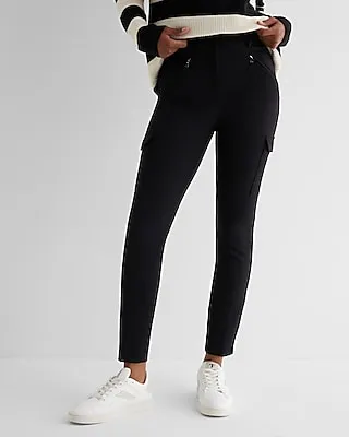 High Waisted Cargo Skinny Pant