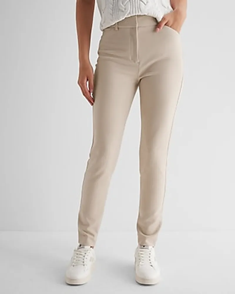Express Editor High Waisted Skinny Pant Neutral Women's Long