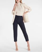 Editor Super High Waisted Straight Ankle Pant Blue Women's