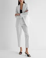 Editor Super High Waisted Pinstripe Straight Ankle Pant