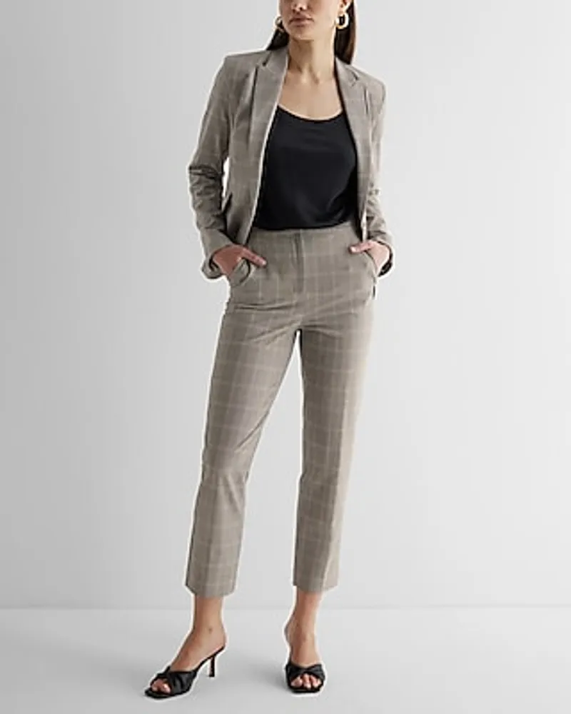 2Pcs/Set Fabulous Ankle Length Lady Jacket Trousers Set Notched Collar  Anti-pilling Formal Women Coat Pants Suit Colorfast - AliExpress