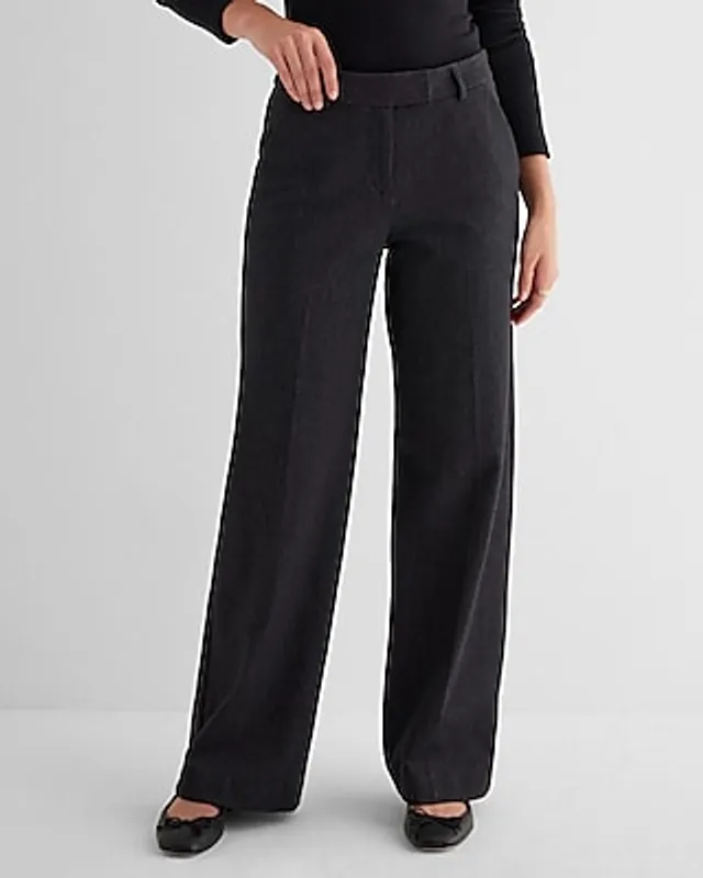 Black High Rise Bootcut Trouser Pant