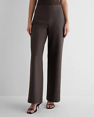 Columnist High Waisted Shine Trouser Pant Brown Women's