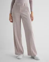 Editor Mid Rise Textured Corduroy Relaxed Trouser Pant Red Women's 12