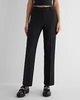 Editor Mid Rise Slim Trouser Pant Black Women's Short