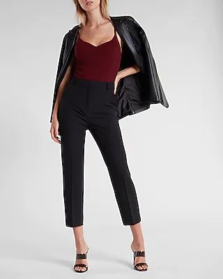Editor Super High Waisted Straight Cropped Pant Women's Long