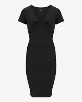 Cocktail & Party Body Contour Knot Front Dress Black Women's L