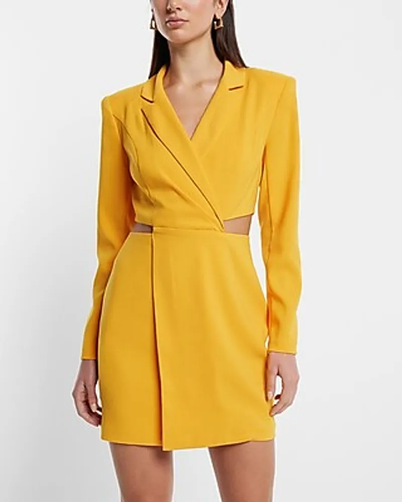 Work Cutout Mini Blazer Dress